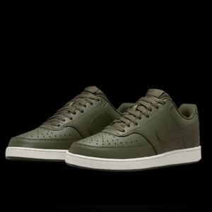 Nike Court Vision Low Next Nature Mens Cargo Khaki Green Sail